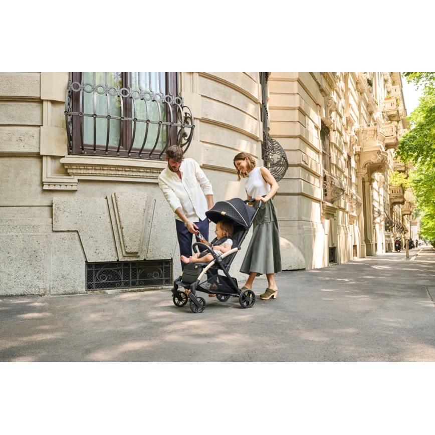 Chicco - Bērnu ratiņi GOODY XPLUS Black Re_Lux Eco+