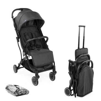 Chicco - Bērnu ratiņi TROLLEY ME tumši pelēka