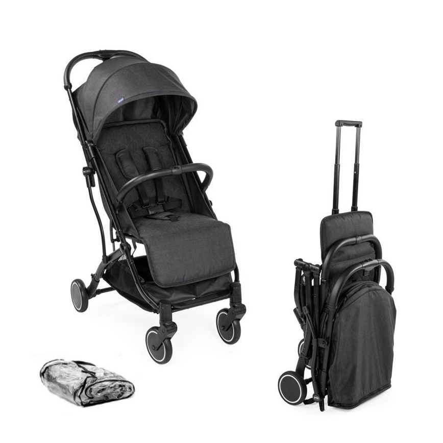 Chicco - Bērnu ratiņi TROLLEY ME tumši pelēka
