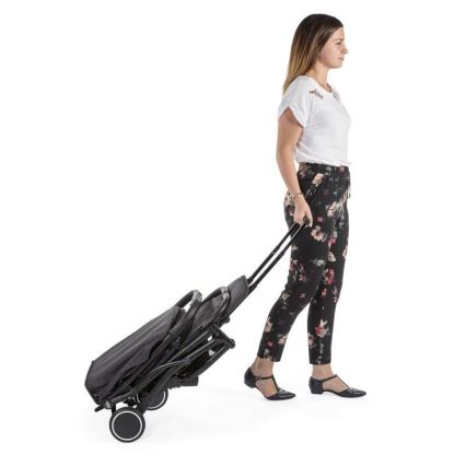 Chicco - Bērnu ratiņi TROLLEY ME tumši pelēka