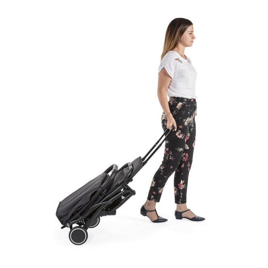 Chicco - Bērnu ratiņi TROLLEY ME tumši pelēka