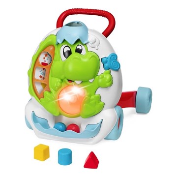 Chicco - Bērnu staigulītis ar aktivitātēm un zvukem 2in1 DINO 2xAA