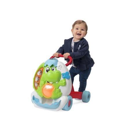 Chicco - Bērnu staigulītis ar aktivitātēm un zvukem 2in1 DINO 2xAA
