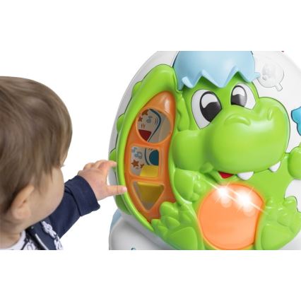 Chicco - Bērnu staigulītis ar aktivitātēm un zvukem 2in1 DINO 2xAA