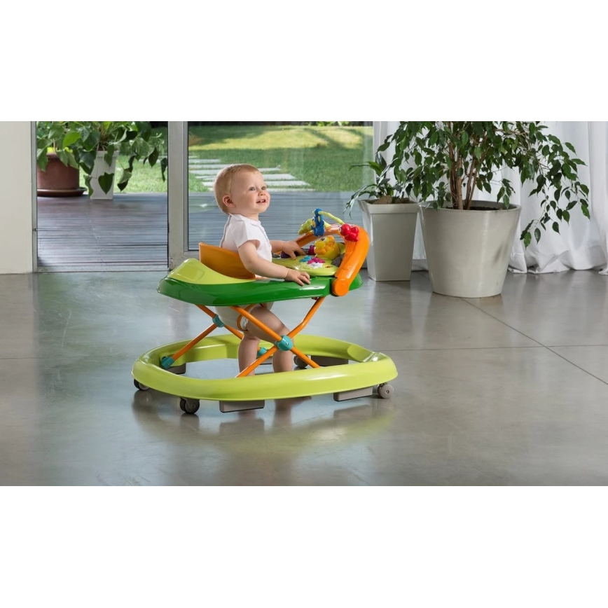 Chicco - Bērnu staigulītis WALKY TALKY 2xAA zaļa