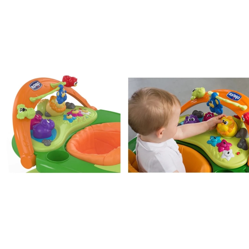 Chicco - Bērnu staigulītis WALKY TALKY 2xAA zaļa