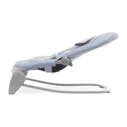 Chicco - Bērnu vibrējošais šūpuļkrēsls ar melodiju BALLOON Dots 2xAA + 1xLR20 zils