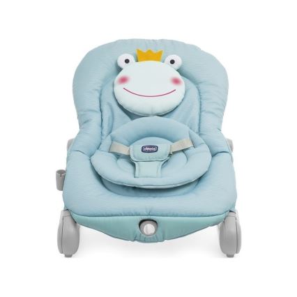 Chicco - Bērnu vibrējošs atpūtas krēsliņš ar melodiju BALLOON Froggy 2xAA + 1xLR20 zils