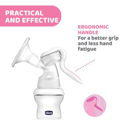 Chicco - Manuālais krūts piena pumpis Natural Feeling