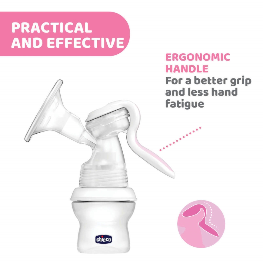 Chicco - Manuālais krūts piena pumpis Natural Feeling