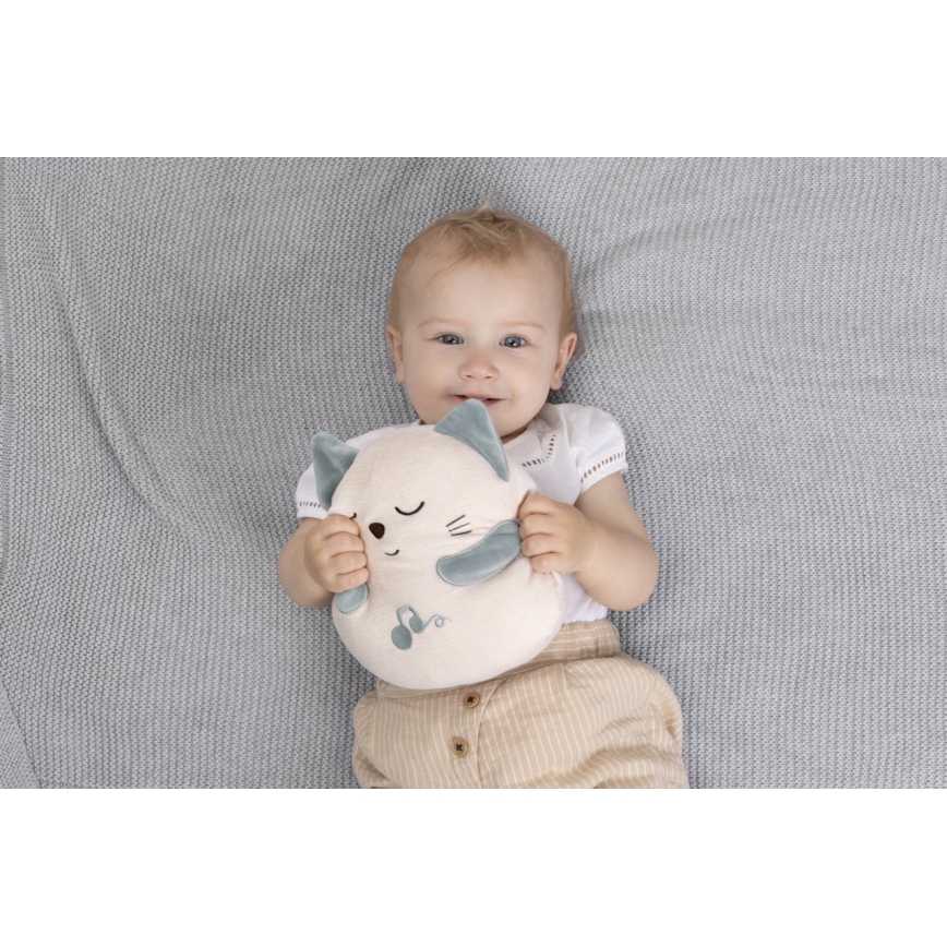 Chicco - Plīša interaktīva rotaļlieta kaķis 3xAAA