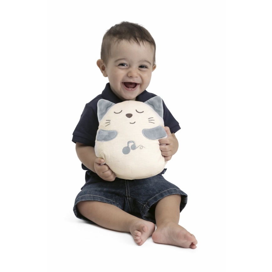 Chicco - Plīša interaktīva rotaļlieta kaķis 3xAAA