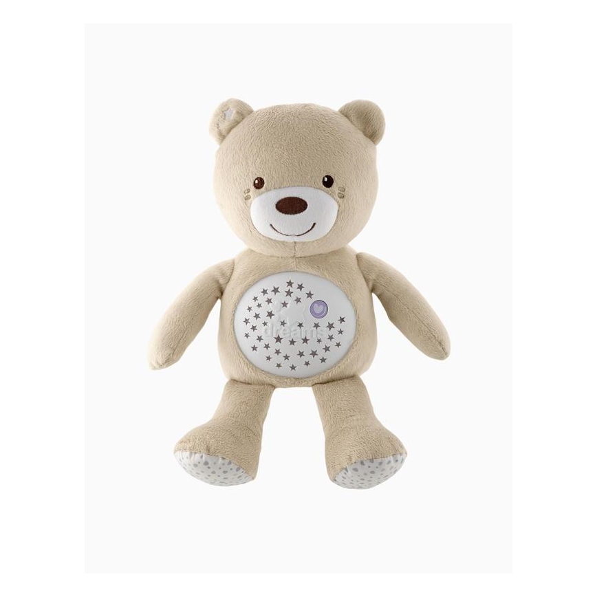 Chicco - Projektors ar melodiju BABY BEAR 3xAAA bēšs