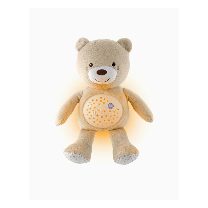 Chicco - Projektors ar melodiju BABY BEAR 3xAAA bēšs