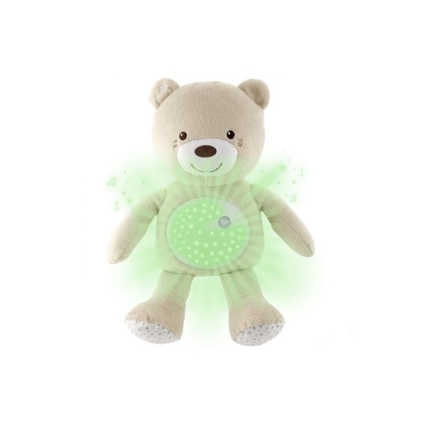 Chicco - Projektors ar melodiju BABY BEAR 3xAAA bēšs