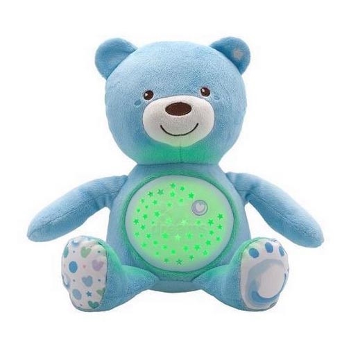 Chicco - Projektors ar melodiju BABY BEAR 3xAAA zils