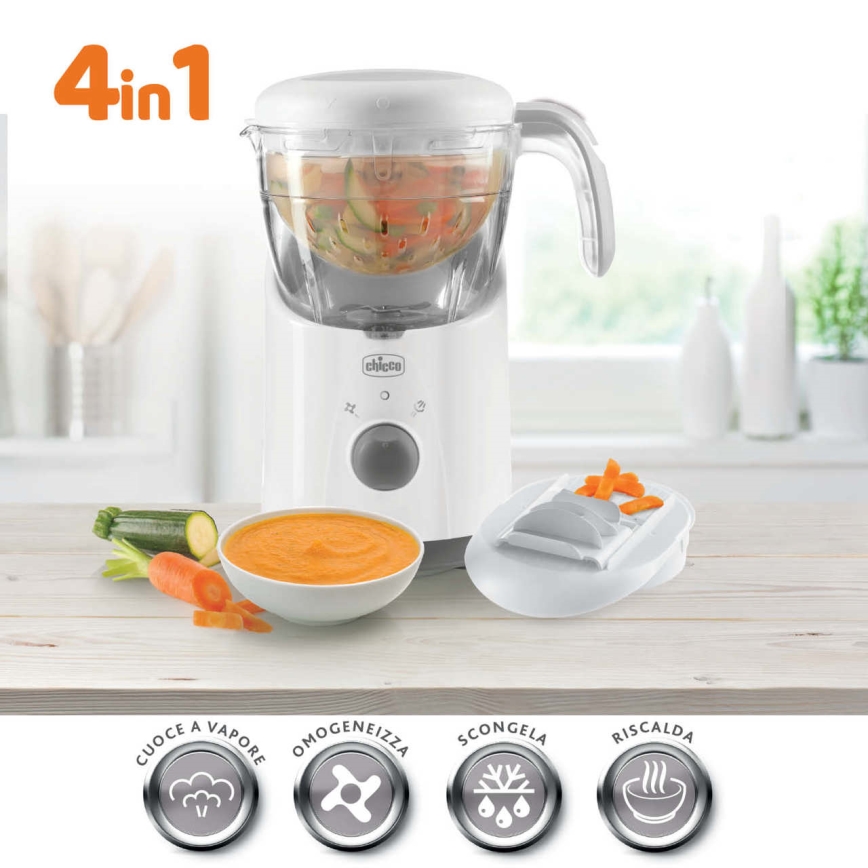 Chicco - Tvaika katls un blenderis 4in1 EASY MEAL