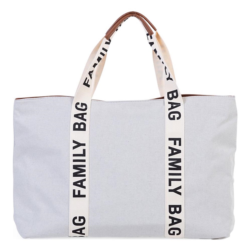 Childhome - Ceļojumu soma FAMILY BAG CANVAS balta