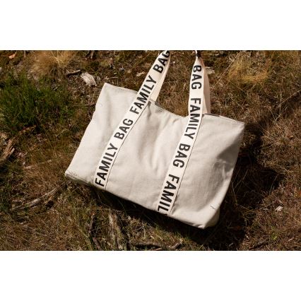 Childhome - Ceļojumu soma FAMILY BAG CANVAS balta