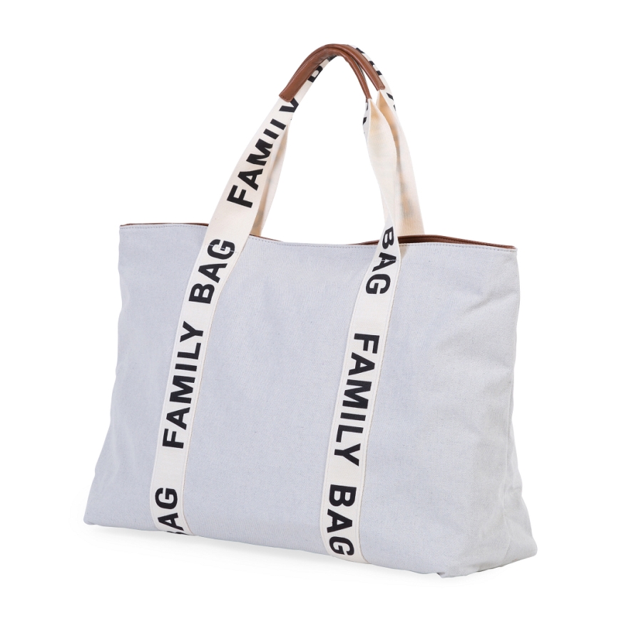 Childhome - Ceļojumu soma FAMILY BAG CANVAS balta