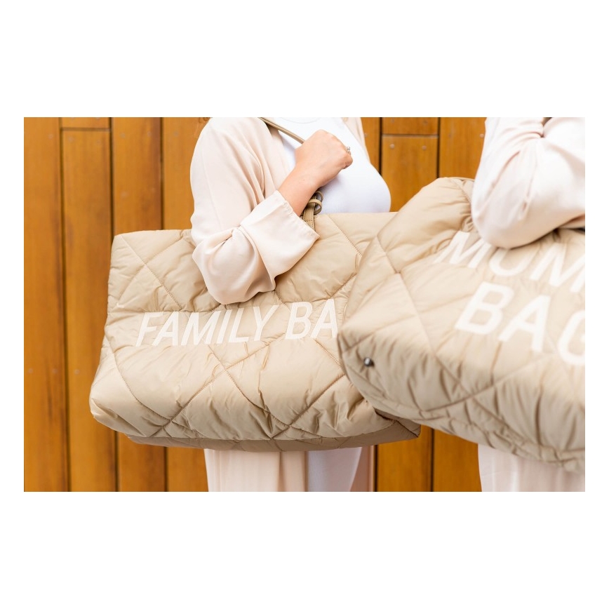 Childhome - Ceļojumu soma FAMILY BAG PUFFERED krēmkrāsa