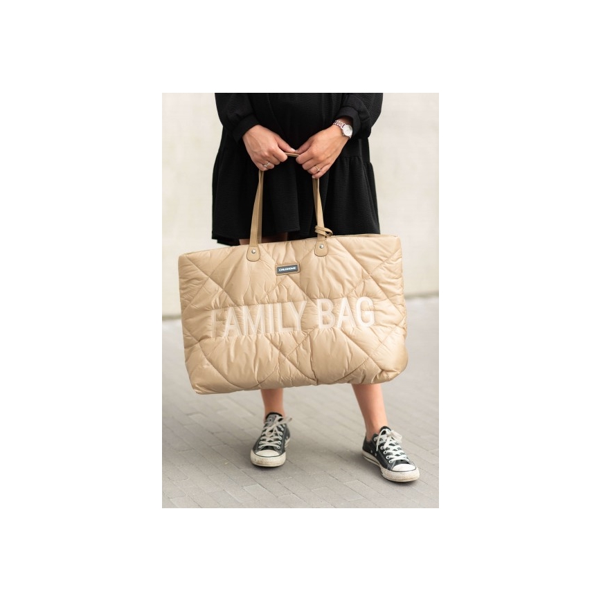 Childhome - Ceļojumu soma FAMILY BAG PUFFERED krēmkrāsa