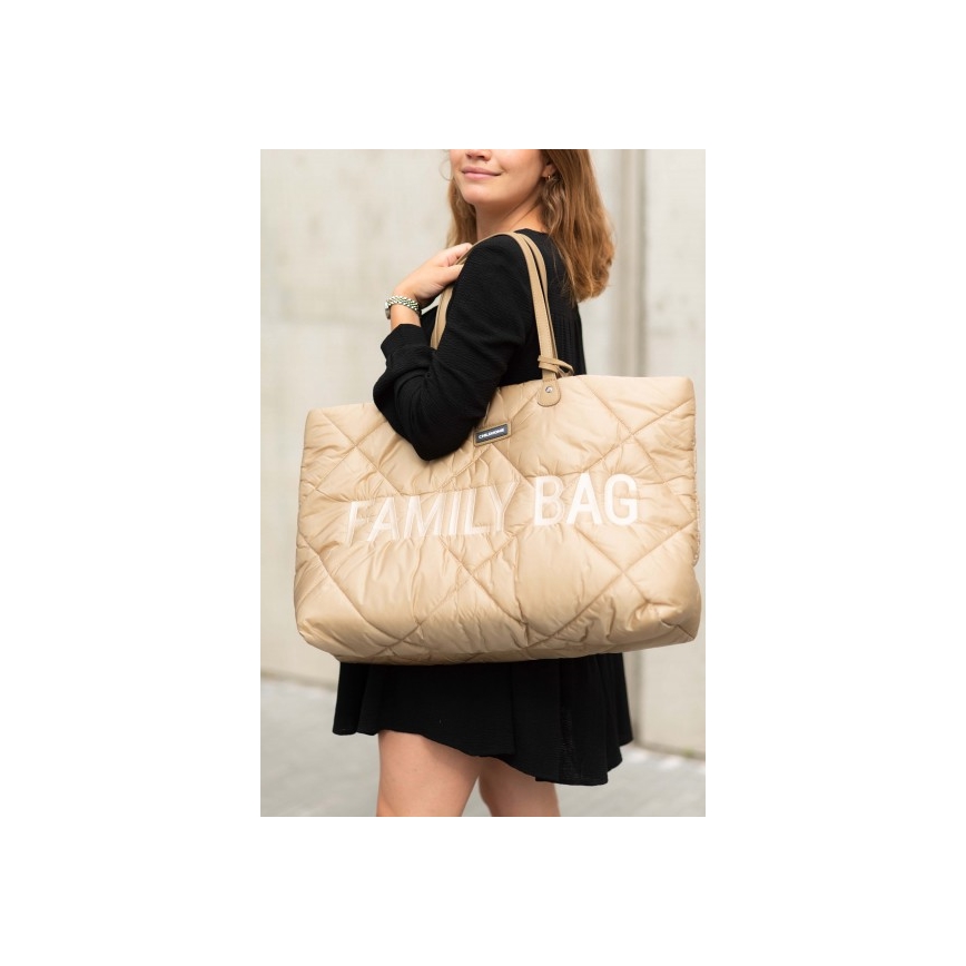 Childhome - Ceļojumu soma FAMILY BAG PUFFERED krēmkrāsa