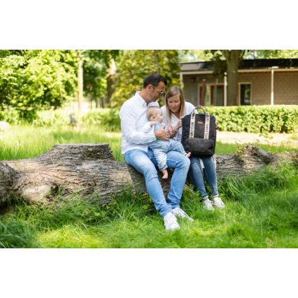 Childhome - Pārtīšanas soma FAMILY CLUB melna