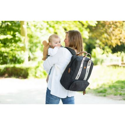 Childhome - Pārtīšanas soma FAMILY CLUB melna