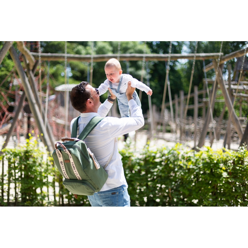 Childhome - Pārtīšanas soma FAMILY CLUB zaļa
