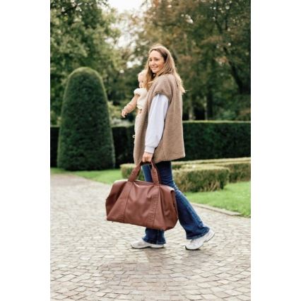 Childhome - Pārtīšanas soma MOMMY BAG LEATHER brūna