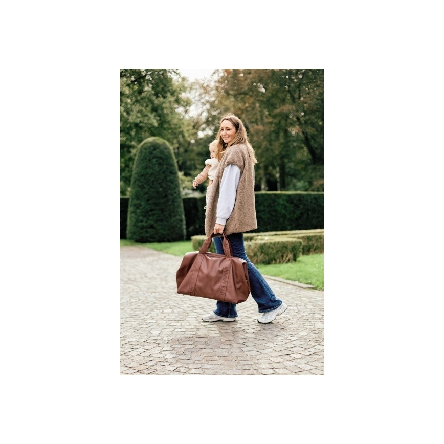 Childhome - Pārtīšanas soma MOMMY BAG LEATHER brūna