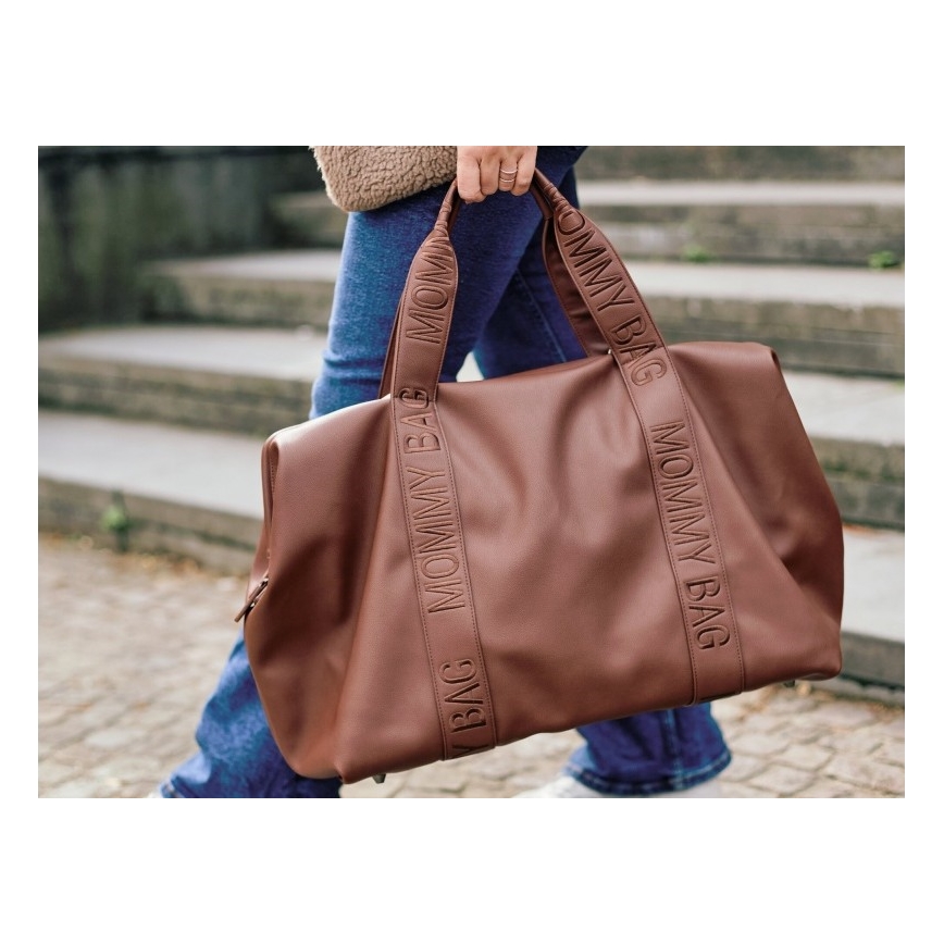 Childhome - Pārtīšanas soma MOMMY BAG LEATHER brūna