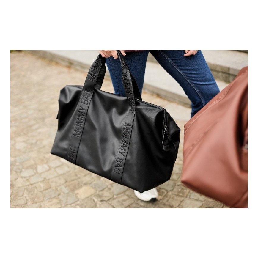 Childhome - Pārtīšanas soma MOMMY BAG LEATHER melna