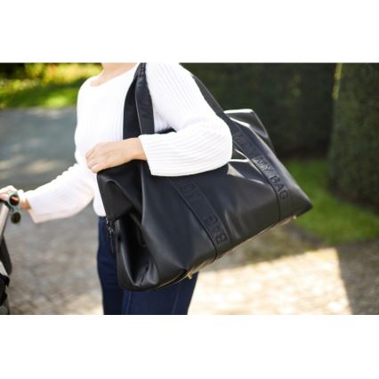 Childhome - Pārtīšanas soma MOMMY BAG LEATHER melna