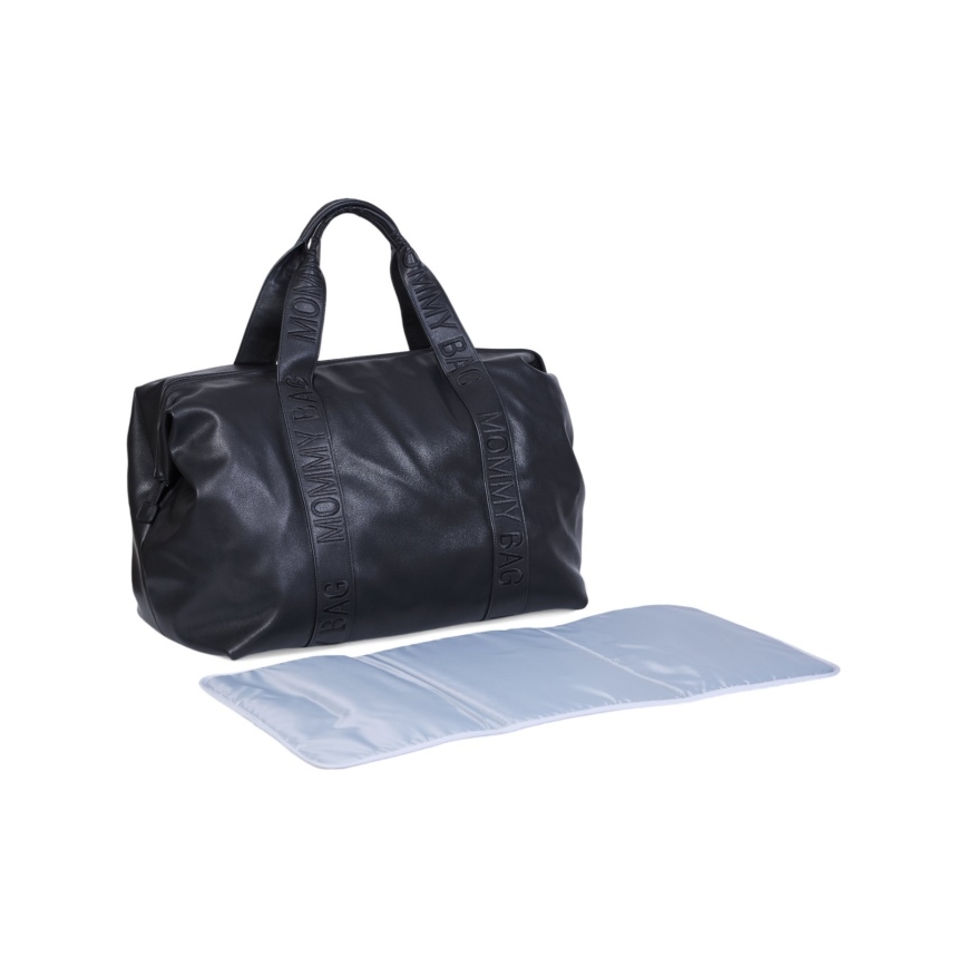 Childhome - Pārtīšanas soma MOMMY BAG LEATHER melna