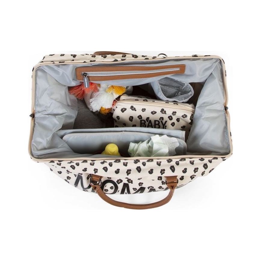 Childhome - Pārtīšanas soma MOMMY BAG, leoparda raksts