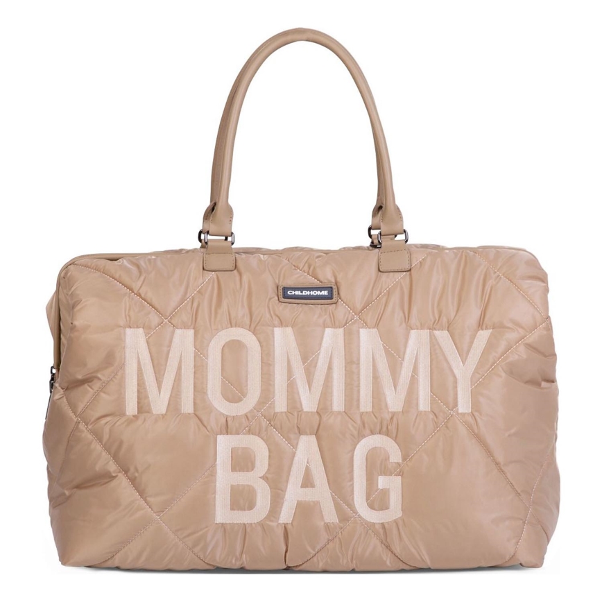 Childhome - Pārtīšanas soma MOMMY BAG PUFFERED bēša
