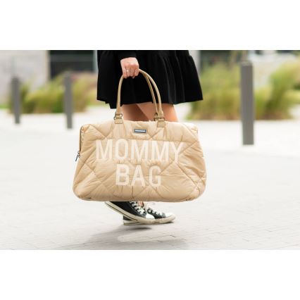 Childhome - Pārtīšanas soma MOMMY BAG PUFFERED bēša