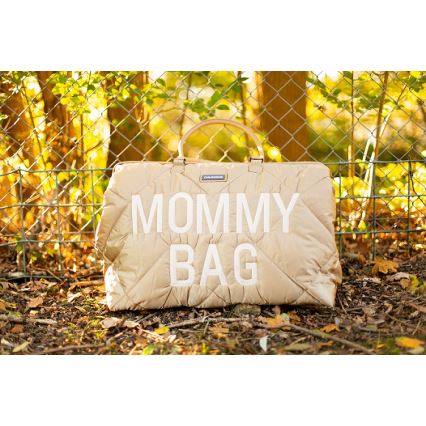 Childhome - Pārtīšanas soma MOMMY BAG PUFFERED bēša