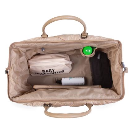 Childhome - Pārtīšanas soma MOMMY BAG PUFFERED bēša