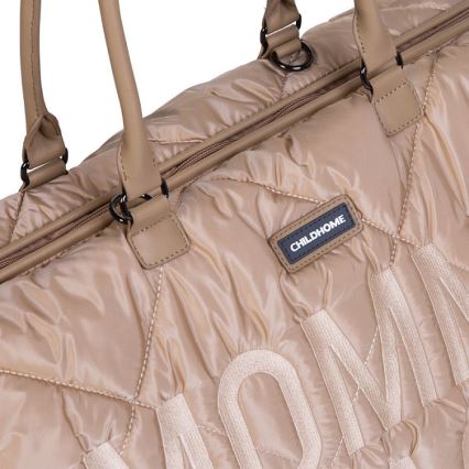Childhome - Pārtīšanas soma MOMMY BAG PUFFERED bēša