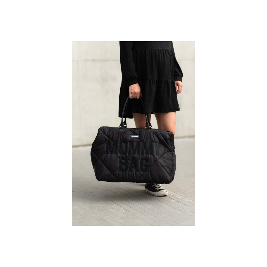 Childhome - Pārtīšanas soma MOMMY BAG PUFFERED melna