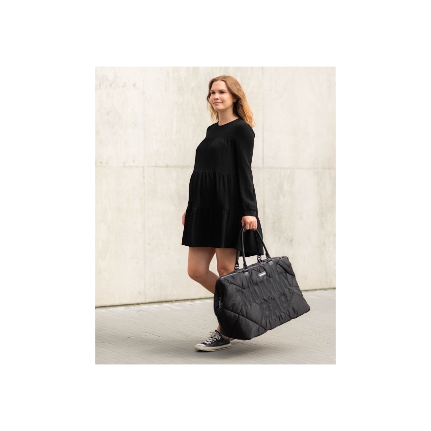 Childhome - Pārtīšanas soma MOMMY BAG PUFFERED melna