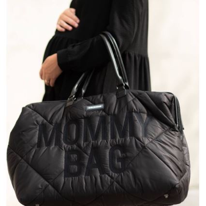 Childhome - Pārtīšanas soma MOMMY BAG PUFFERED melna