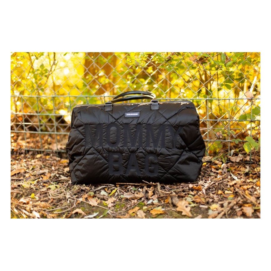 Childhome - Pārtīšanas soma MOMMY BAG PUFFERED melna