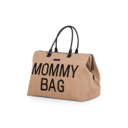 Childhome - Pārtīšanas soma MOMMY BAG RAFFIA LOOK bēša