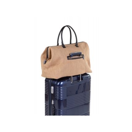 Childhome - Pārtīšanas soma MOMMY BAG RAFFIA LOOK bēša