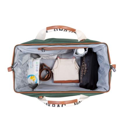 Childhome - Pārtīšanas soma MOMMY BAG zaļa