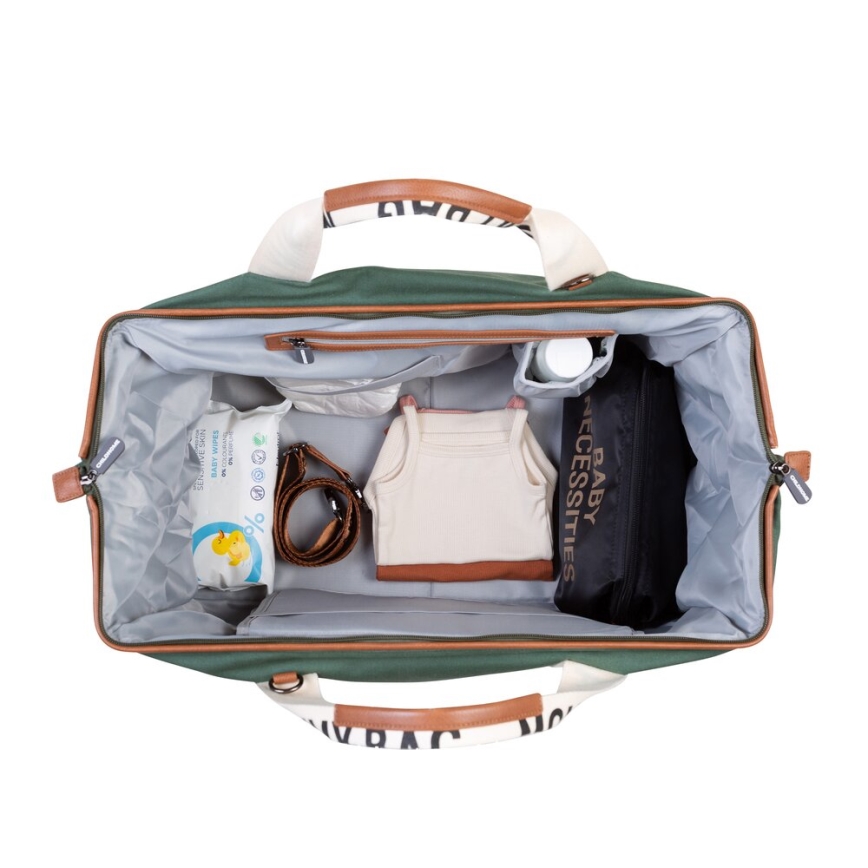 Childhome - Pārtīšanas soma MOMMY BAG zaļa
